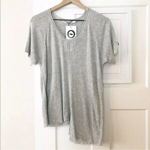 T ALEXANDER WANG Asymmetrical Hem Knit Top Sz M NEW